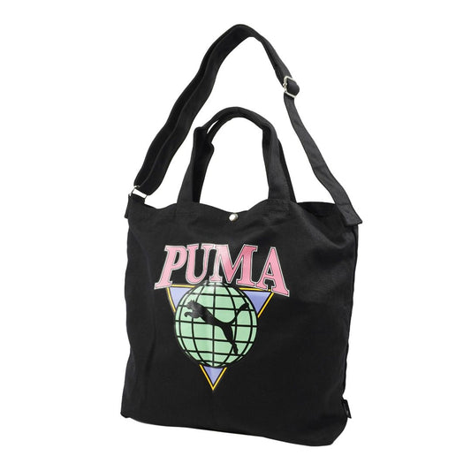 ［PUMA］帆布トートバッグ ブラック 14L  J20302
